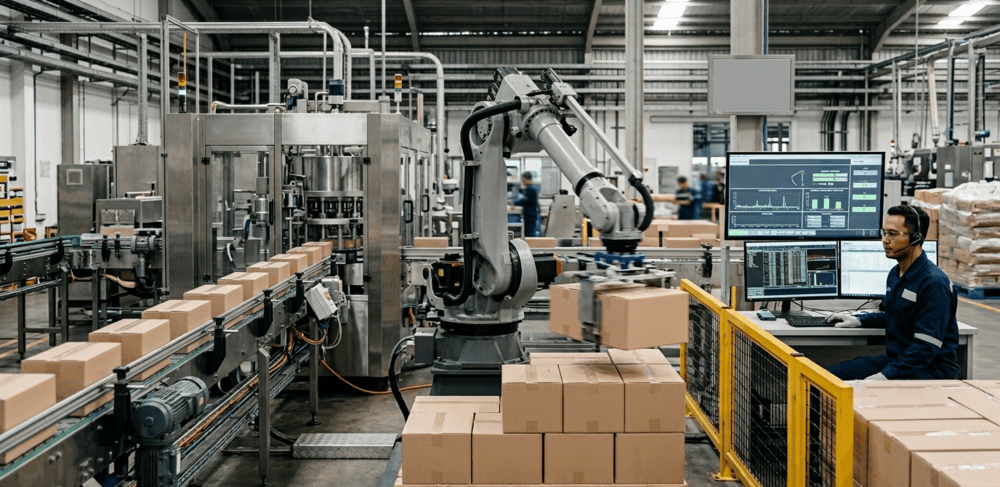 Sinkronisasi mesin dan robot